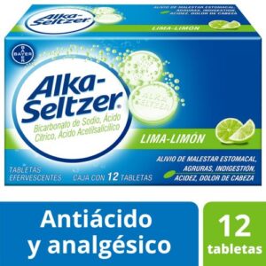 ALKA-SELTZER LIMA-LIMON C/12 TABLETAS