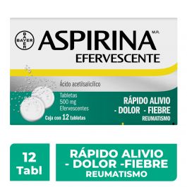 ASPIRINA EFERVESCENTE C/12 TAB