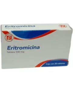 ERITROMICINA 500 MG 20 TABLETAS