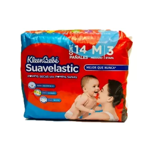 KLEEN BEBE SUAVELASTIC PAÑALES ETAPA 3 C/U