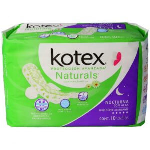 KOTEX NATURALS CON MANZANILLA CONT.10