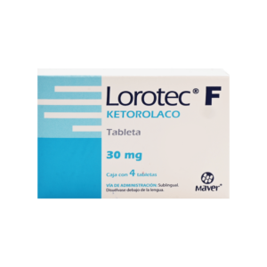 LOROTEC F SUBLINGUAL 30 MG C/4 TAB