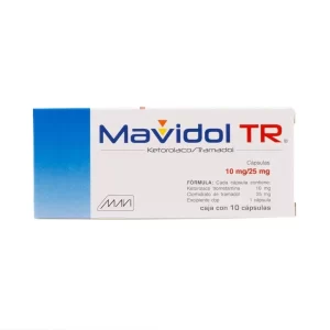 MAVIDOL TR 10MG/25 MG C/10 CAPSULAS