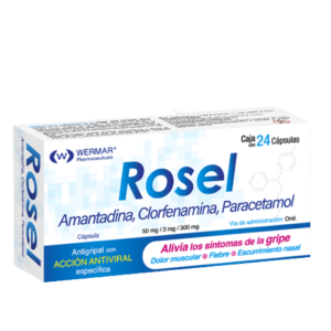 ROSEL 50MG/3MG/300MG C/24 CAPS