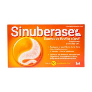SINUBERASE ESPORAS C/10AMP