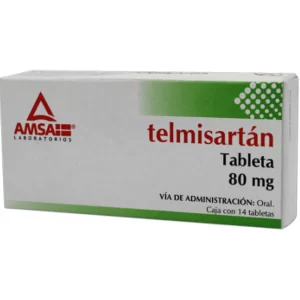 TELMISARTAN 80 MG C/14 TABLETAS AMSA