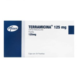 TERRAMICINA 125 MG C/24 PASTILLAS