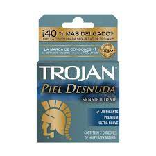 TROJAN PIEL DESNUDA 3 CONDONES