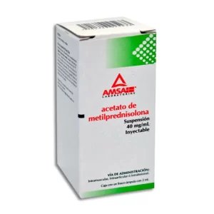 ACETATO DE METILPREDNISOLONA 2 ML 40 MG/ML