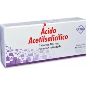 ACIDO ACETILSALICILICO ULTRA 30 TABLETAS 100 MG