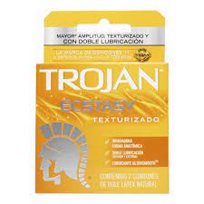TROJAN ECSTASY TEXTURIZADO 2 CONDONES