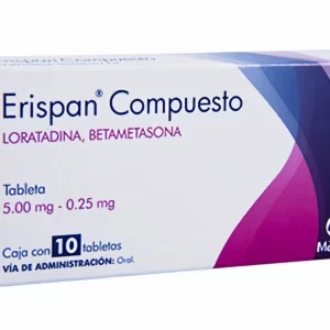 ERISPAN COMPUESYO 5MG-0.25MG C/20 TAB