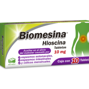 BIOMESINA HIOSCINA 10MG C/10 TAB