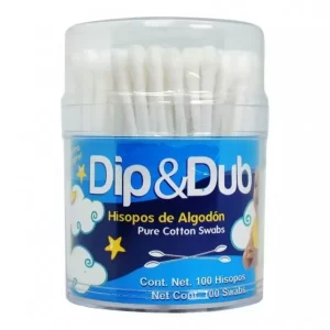 HISOPOS DE ALGODON DIP & DUB 100PZ