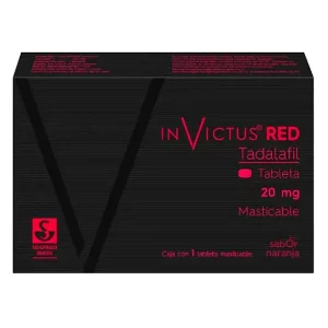 INVICTUS RED TADALAFIL MASTICABLE TAB 20MG