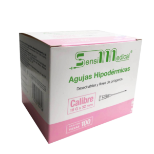 AGUJA HIPODERMICA 18GX32MM ROSA C/U