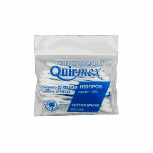 HISOPOS DE ALGODON QUIRMEX 25 PZA